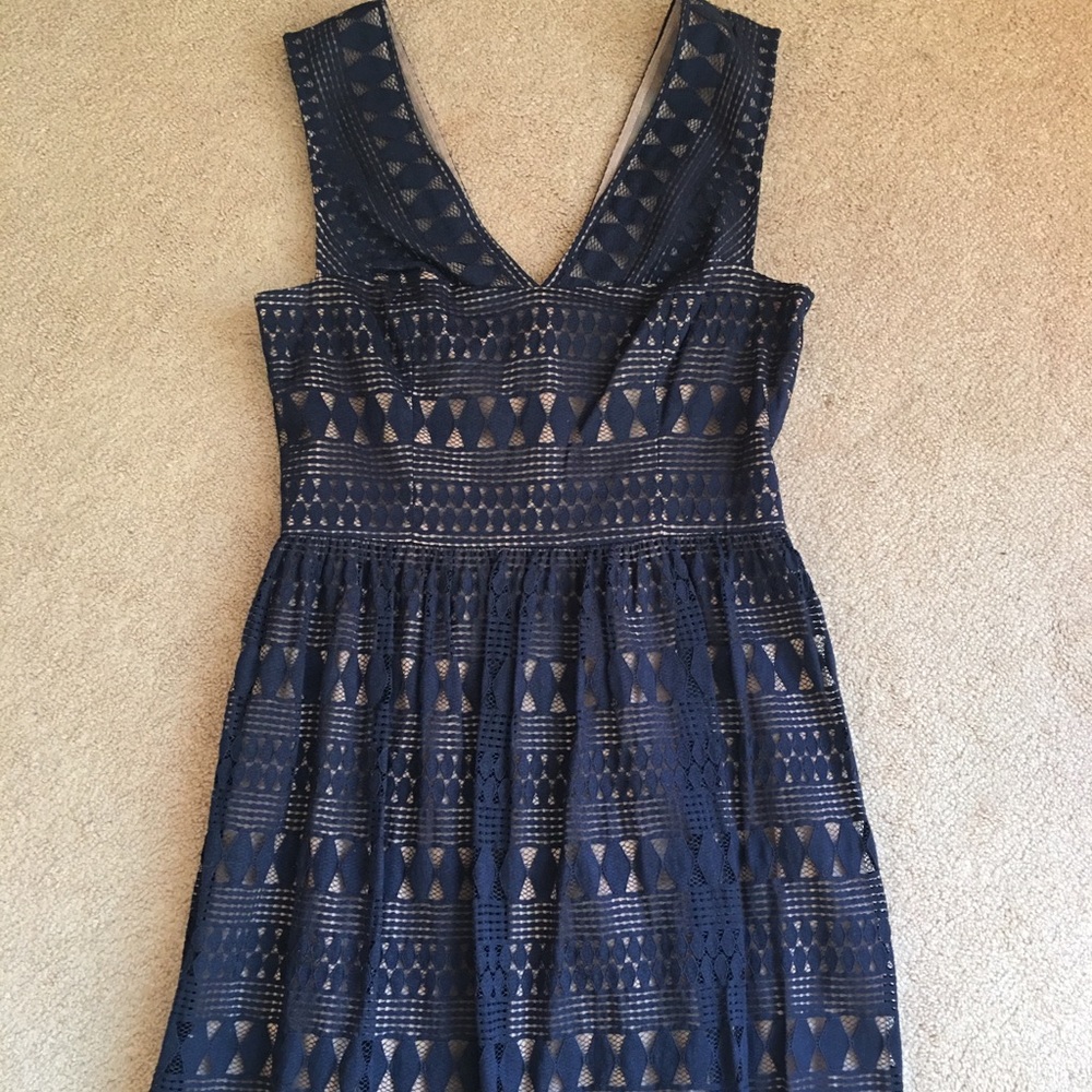 BCBG Navy Cocktail Dress